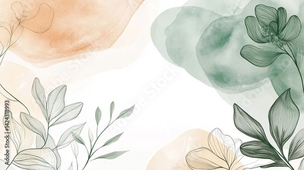 Fototapeta elegant gold lotus wallpaper vector background with zen line art ideal for natural product labels packaging and invites