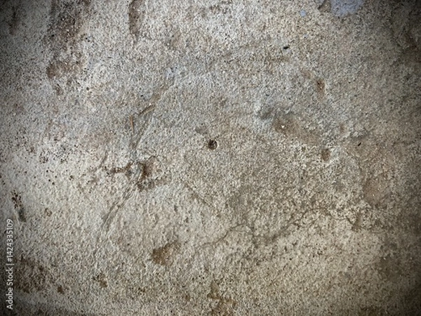 Fototapeta Textured concrete surface, weathered gray background, rough stone texture, small pebble detail, industrial aesthetic, grungy texture, mottled appearance, minimalist composition, macro photography