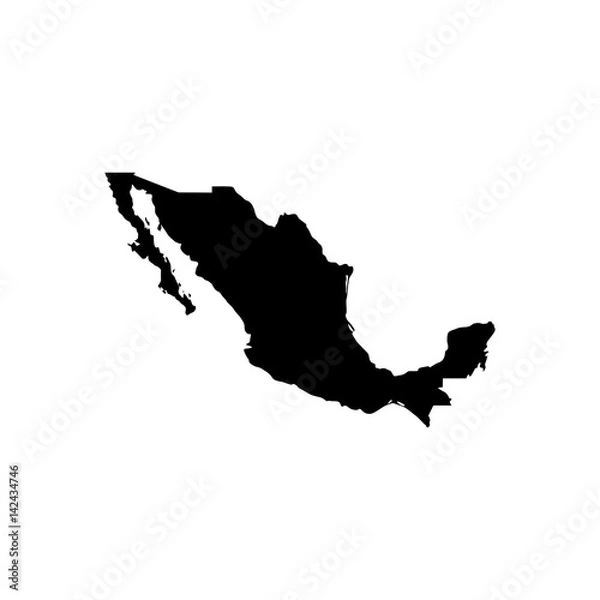 Fototapeta Map of Mexico