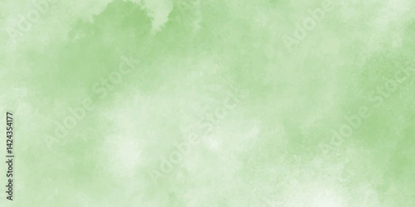 Fototapeta Abstract green watercolor background,White and green watercolor grunge texture background.Summer minimalistic background. Paper texture.watercolor background concept, vector.