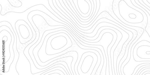 Fototapeta Topographic map patterns, topography line map.Topography Wavy Lines Pattern Modern Wide Abstraction,geography contour map linear background vector illustration,