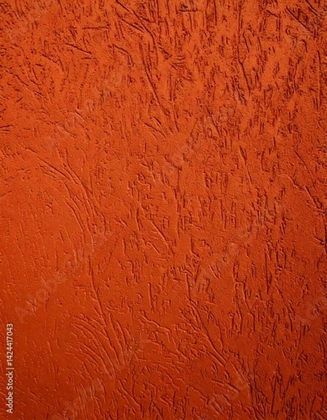 Obraz Terracotta plaster with a soft natural texture. A stylish background in a boho tone suitable for branding, mood boards or product photography.