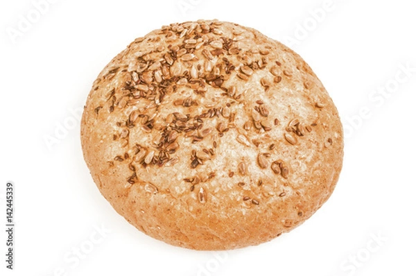 Fototapeta Flour confection isolated on a white background cutout