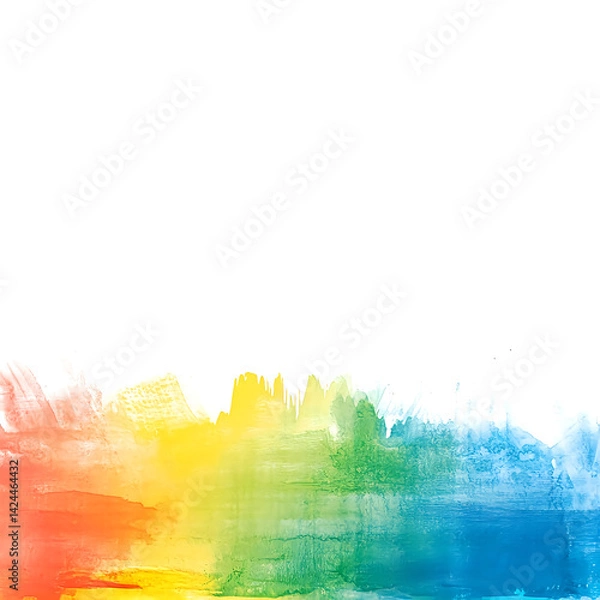 Obraz Abstract Watercolor Paint Gradient For Copy Space On White Background