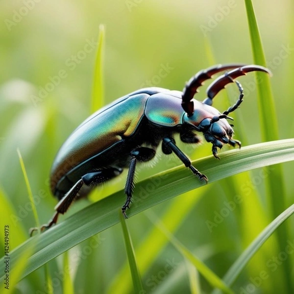 Obraz beetle in the grass
