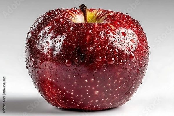 Obraz Red Apple Close Up Studio Shot