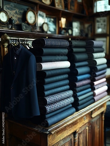 Obraz Tailor Shop Fabric Display