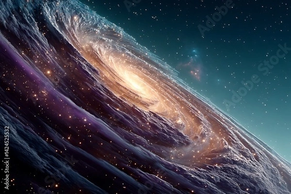 Fototapeta Spiral Galaxy in Deep Space (6)