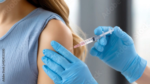 Fototapeta vaccine injestion, AI generated