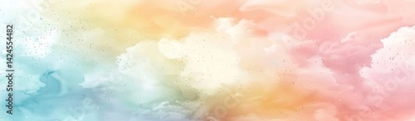 Obraz Purple pink rose orchid gold orange yellow peach abstract background. Color gradient ombre. Light soft pastel. Ethereal iridescent sun colorful fun.Spring, summer, Easter, March 8, Mother's Day.Design