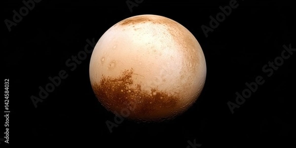 Fototapeta pluto in space - dwarf planet in the solar system