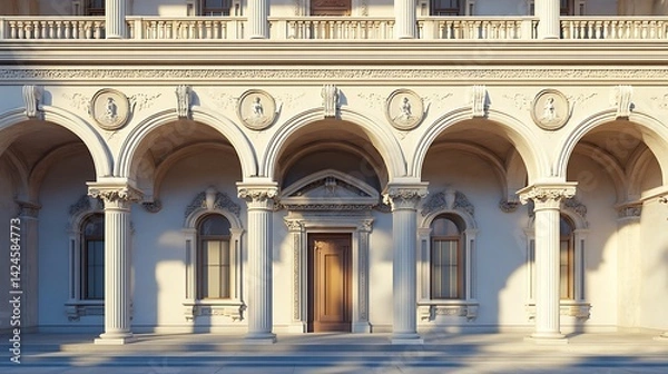 Fototapeta Ancient Marble Structure With Ocean Breeze High Resolution Picture