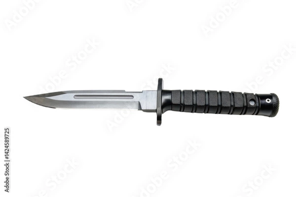 Fototapeta High-quality tactical knife with a durable design for outdoor survival and camping activities