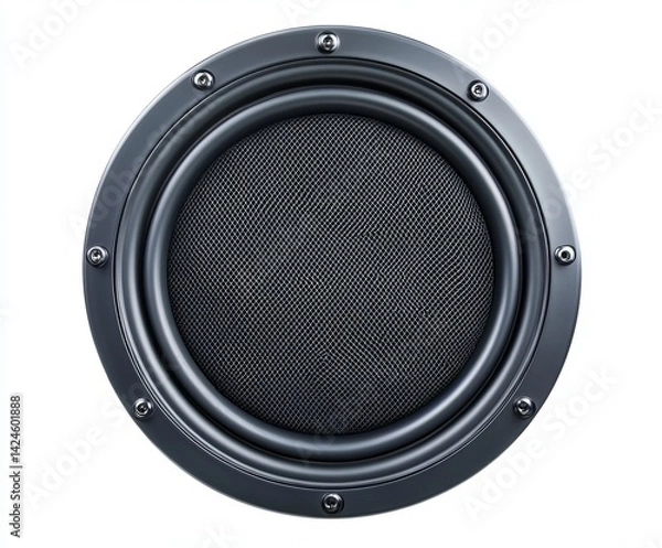 Obraz Car Subwoofer isolated white background