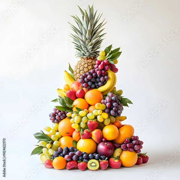Fototapeta Nature’s Vibrant Fruit Display. Created With AI