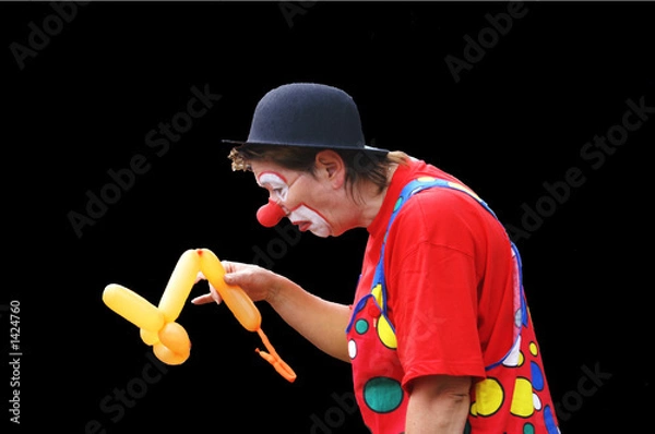 Fototapeta trauriger clown