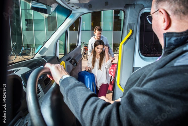 Obraz Minivan Taxi Pick up