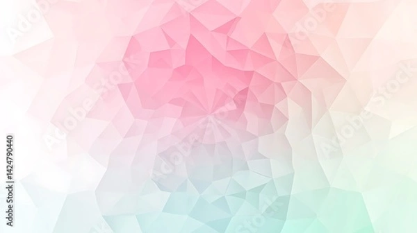 Obraz Pastel Triangle Geometric Background.
