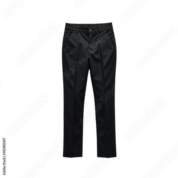 Obraz Stylish black tailored trousers for a modern look.