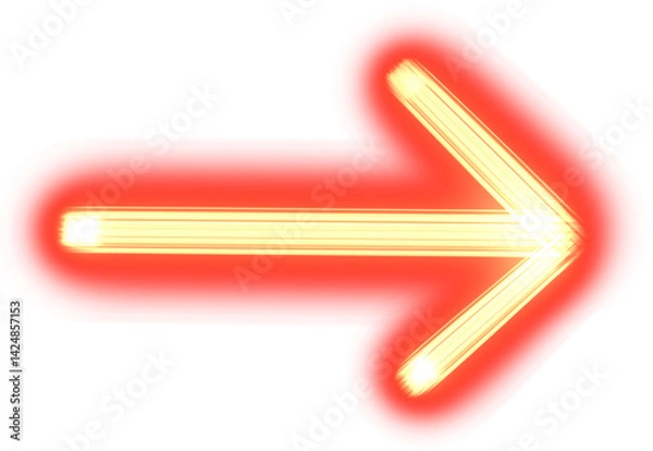 Fototapeta neon arrow