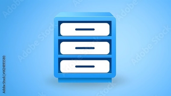 Fototapeta Professional Organizer Properties Vector Icon in Flat Symbol Style for Designs