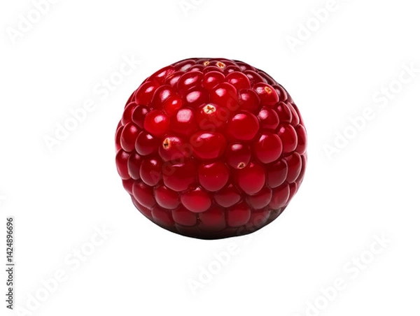 Fototapeta Isolated Berry Photo with Red Color and Transparent Background