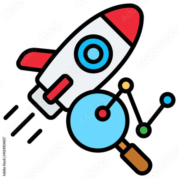 Fototapeta Rocket Icon