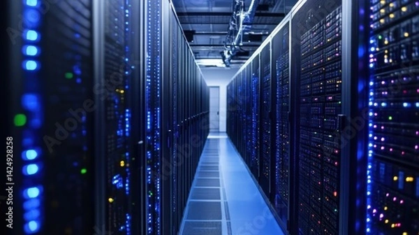 Fototapeta Server room, network core