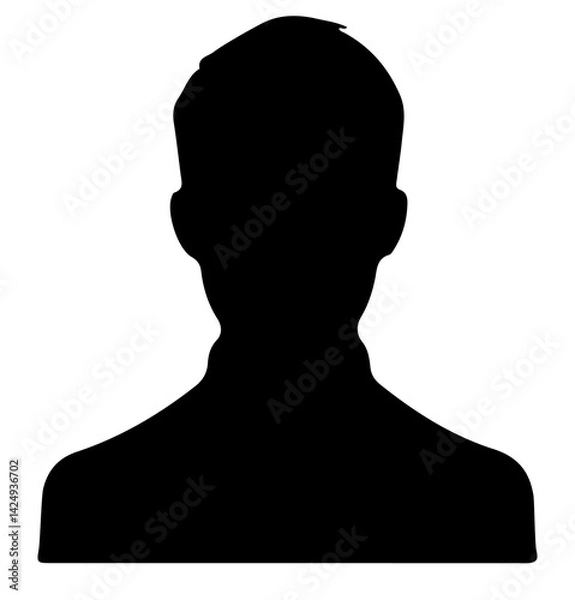 Fototapeta PNG Silhouette profile transparent illustration isolated element on transparent background