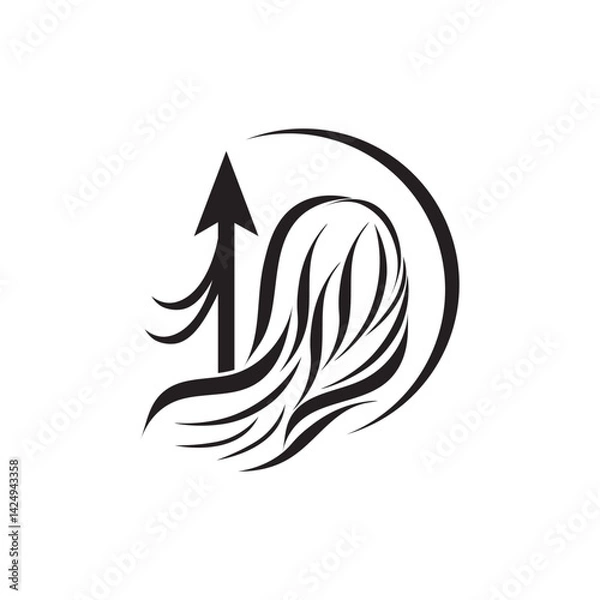 Fototapeta Athena icon logo vector