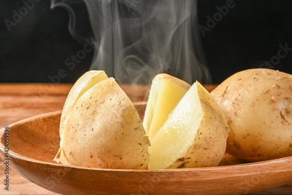 Fototapeta 蒸したじゃがいも