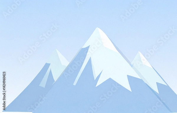 Fototapeta 雪山の風景
