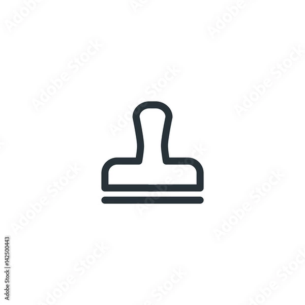 Obraz Stamp vector icon