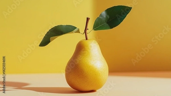 Fototapeta pear isolated on cute background