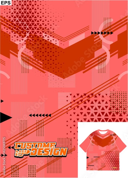 Fototapeta Abstract background for sports jersey pattern