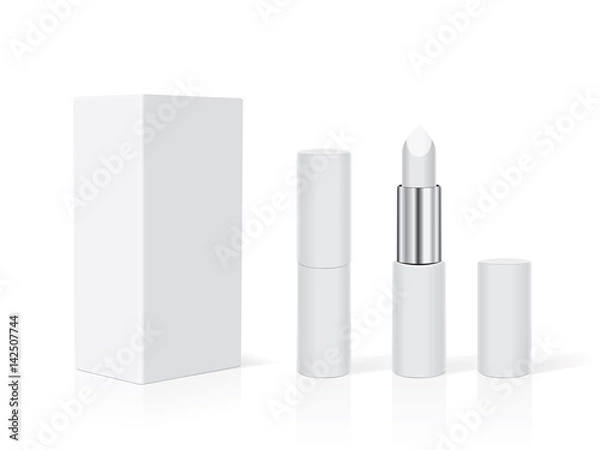 Fototapeta Lipstick for your design and logo. Easy to change colors. Mock Up. Vector EPS10