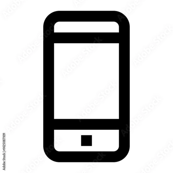 Fototapeta Outline Icon of smartphone iphone phone