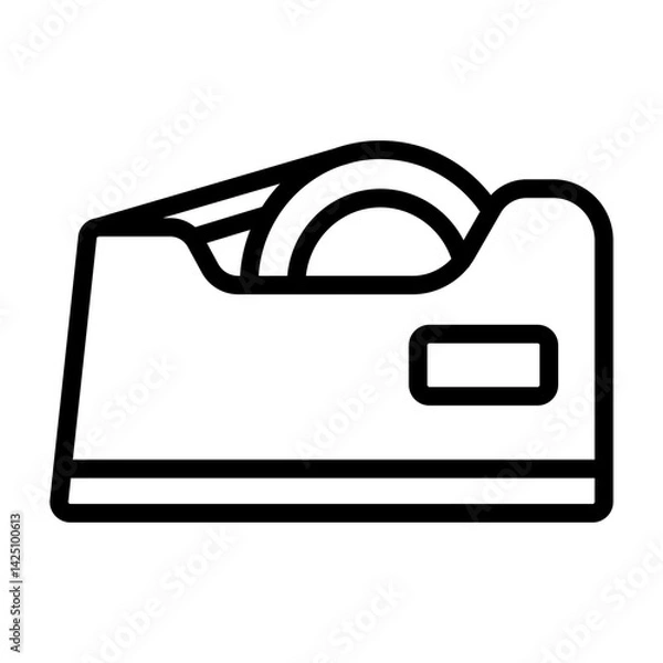 Fototapeta Tape Dispenser Vector Line Icon Design