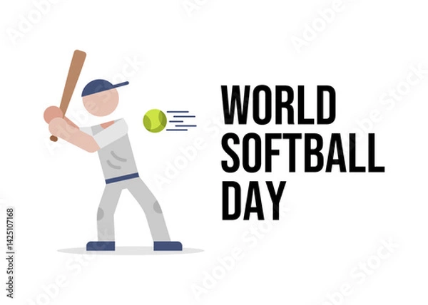 Obraz World Softball Day.eps