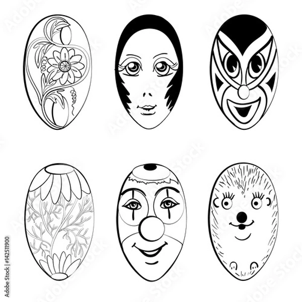 Fototapeta Fantasy Easter eggs