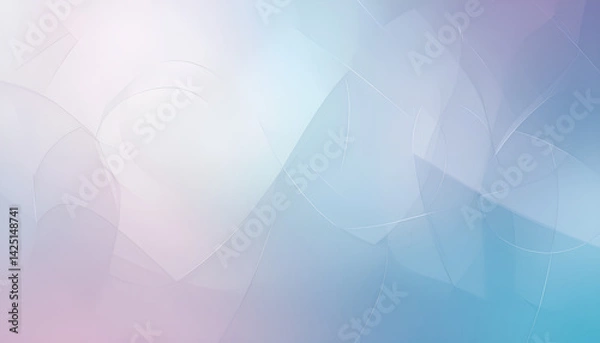 Fototapeta Pastel tone purple pink blue gradient defocused abstract photo smooth lines pantone color background