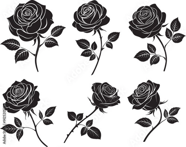 Fototapeta seamless pattern with roses