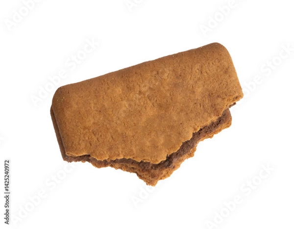 Obraz a handful of chocolate biscuits isolated