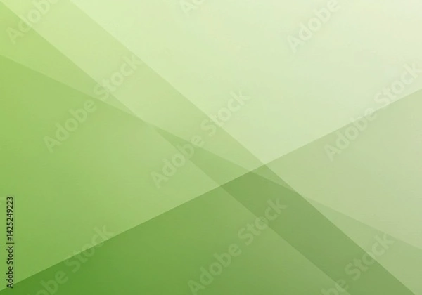 Fototapeta The overlapping diagonal shapes in varied shades of green define a modern and clean abstract geometric background