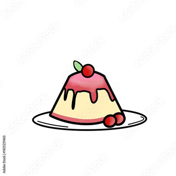 Obraz cake with cherry