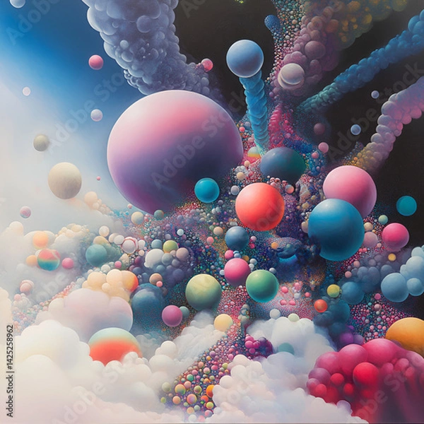 Obraz bubble of milticolour