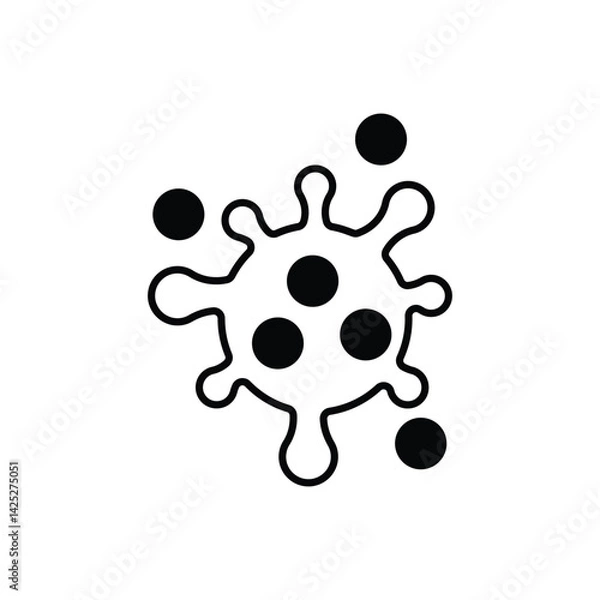 Fototapeta Virus icon vector stock illustration