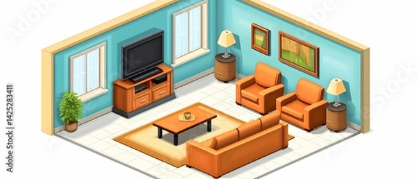 Obraz Cozy Living Room Scene