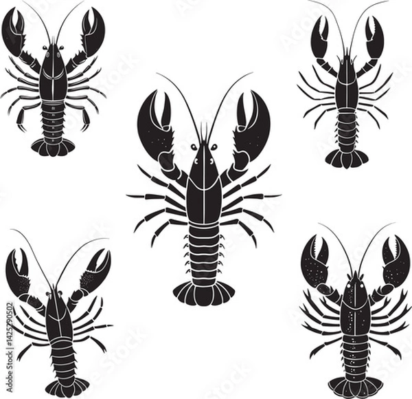 Obraz lobster vector illustration