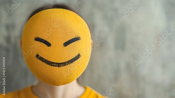 Fototapeta Prankster s smug face after successfully fooling a friend